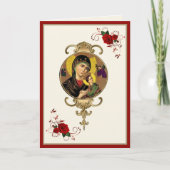 Religieuze moeder Perpetuele hulp Katholieke Jezus Kaart (Voorkant)