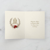 Religieuze moeder Perpetuele hulp Katholieke Jezus Kaart (Binnen)