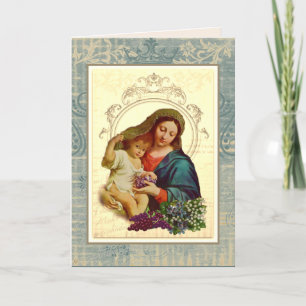 Religieuze Moederdag Gezegende Maagd Maria Kaart