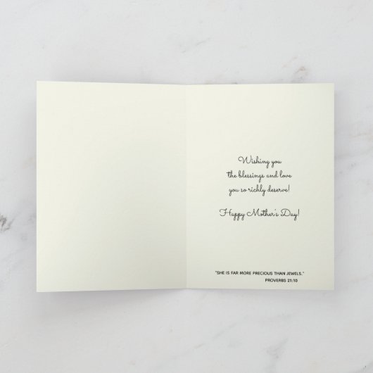 Religieuze Moederdag Gezegende Maagd Maria  Kaart (Binnen)