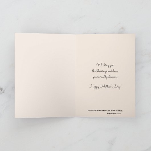 Religieuze Moederdag Gezegende Maagd Maria Kaart (Binnen)