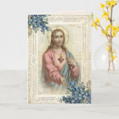 Religieuze Moederdag heilig hart van Jezus Kaart (Gele Bloem)