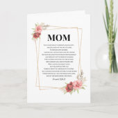 Religieuze Moederdag Kaart Proverbs 31:25-31 (Voorkant)