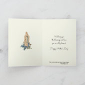 Religieuze Moederdag Maagd Maria Vintage Kaart (Binnen)