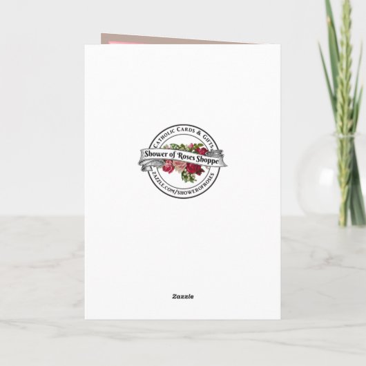 Religieuze Moederdag St. Therese Catholic Kaart (Achterkant)