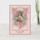 Religieuze Moederdag St. Therese Catholic Kaart (Voorkant)