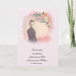 Religieuze Moederdag St. Therese katholieke kaart