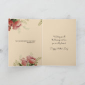 Religieuze Moederdag zonder maagd-bloemen Kaart (Binnen)