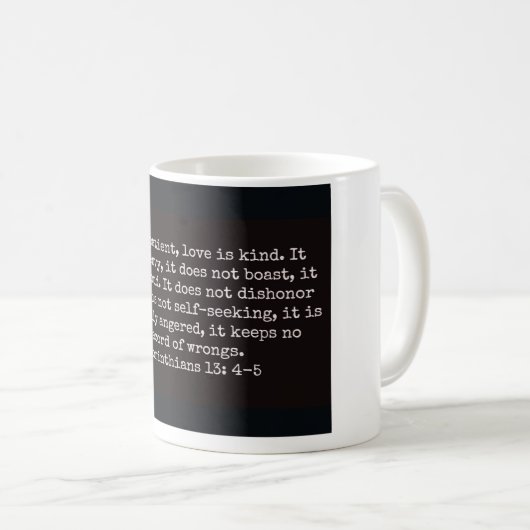 Religieuze Mok, liefde Koffiemok (Voorkant rechts)