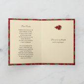 Religieuze Musical St. Cecilia katholieke Prayer Kaart (Binnen)