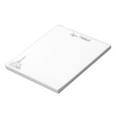 Religieuze naam Kerk Minimal Notitieblok (Linkerzijde)