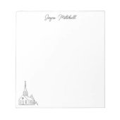 Religieuze naam Kerk Minimal Notitieblok (Voorkant)