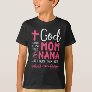 Religieuze Nana en mam Christelijke oma T-shirt