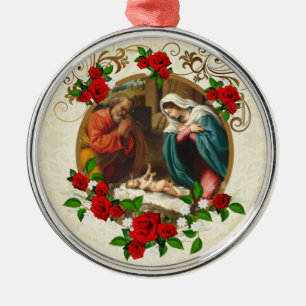 RELIGIEUZE NATIVITEIT JESUS CERAMIC ORNATION METALEN ORNAMENT