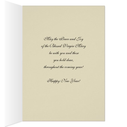 Religieuze nieuwjaarsperiode Mary Rosary Floral (Binnen (Rechts))