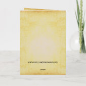 Religieuze Nota Kaart, Gouden Perkament Kaart (Achterkant)