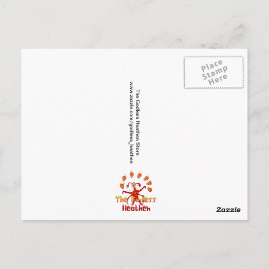 Religieuze noten briefkaart (Achterkant)