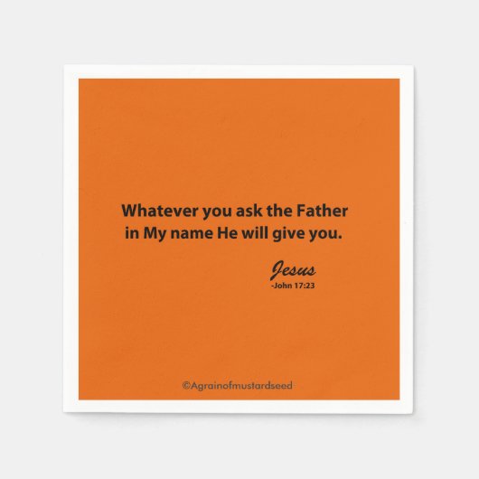 Religieuze offertes servet (Voorkant)