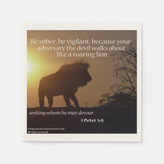 Religieuze offertes servetten (Voorkant)