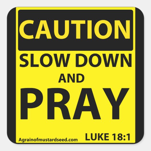 Religieuze offertes vierkante sticker (Voorkant)