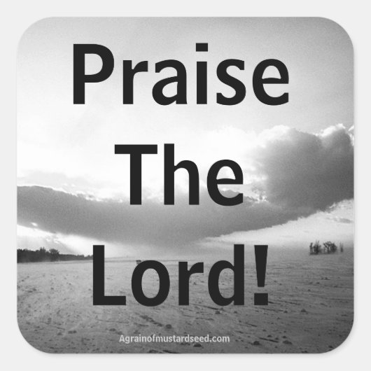 Religieuze offertes vierkante sticker (Voorkant)