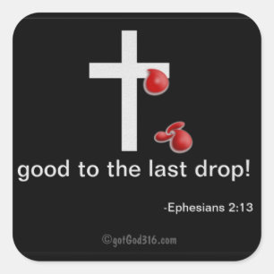 Religieuze offertes vierkante sticker