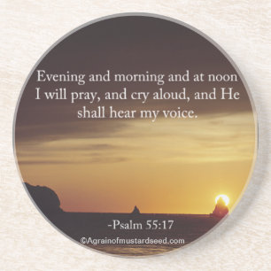 Religieuze offertes zandsteen onderzetter