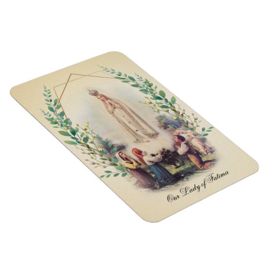 Religieuze Onze Vrouwe van Fatima Katholieke Vinta Magneet (Rechterzijde)