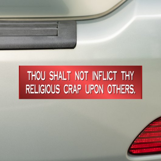 religieuze onzin bumpersticker (Op auto)
