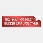 religieuze onzin bumpersticker (Voorkant)