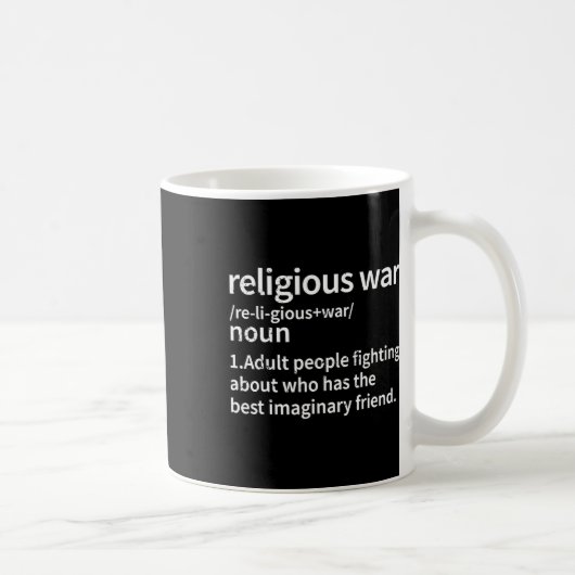  Religieuze Oorlogsdefinitie Antireligieus Koffiemok (Rechts)