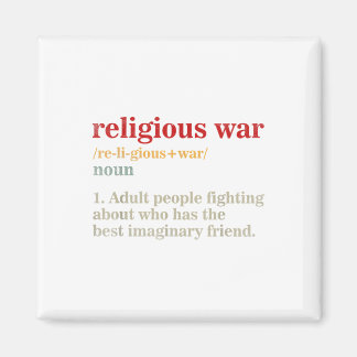  Religieuze Oorlogsdefinitie Antireligieus Magneet
