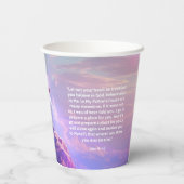 Religieuze Opstandingsdag Cross Paasfeest Papieren Bekers (Achterkant)