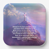 Religieuze Opstandingsdag Cross Party Papieren Bordje (Voorkant)