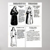 Religieuze Orden Benedictine Nuns Poster (Voorkant)