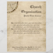 Religieuze organisatie Aged Cross Letterhead Gepersonaliseerd Briefhoofd (Voorkant)