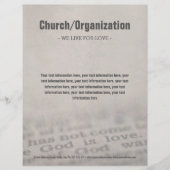 Religieuze organisatie God is liefdesbriefhoofd Briefhoofd (Voorkant)