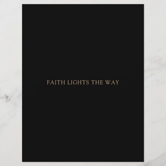 Religieuze organisatie Golden Cross Black Minimal Briefhoofd (Achterkant)