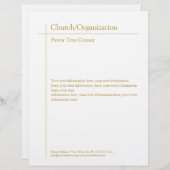 Religieuze organisatie Golden Cross Minimal Briefhoofd (Voorkant / Achterkant)