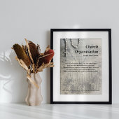 Religieuze organisatie  klok briefhoofd