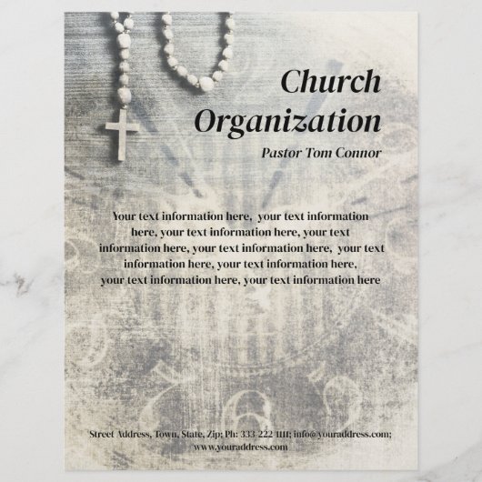 Religieuze organisatie  klok briefhoofd (Voorkant)