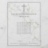 Religieuze organisatie Marble Stone Letterhead Briefhoofd (Voorkant)