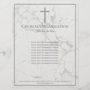 Religieuze organisatie Marble Stone Letterhead Briefhoofd