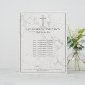 Religieuze organisatie Marble Stone Letterhead Briefhoofd (Staand voorkant)