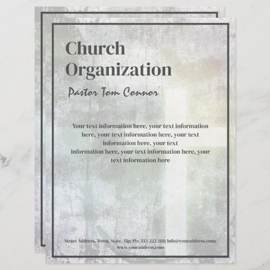 Religieuze organisatie  papieren briefhoofd (Voorkant / Achterkant)