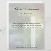Religieuze organisatie verlicht Cross Letterhead Briefhoofd (Voorkant / Achterkant)