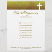 Religieuze organisatie White Cross Letterhead Briefhoofd (Voorkant)