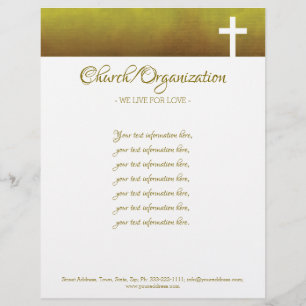 Religieuze organisatie White Cross Letterhead Briefhoofd