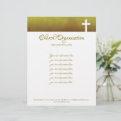 Religieuze organisatie White Cross Letterhead Briefhoofd (Staand voorkant)