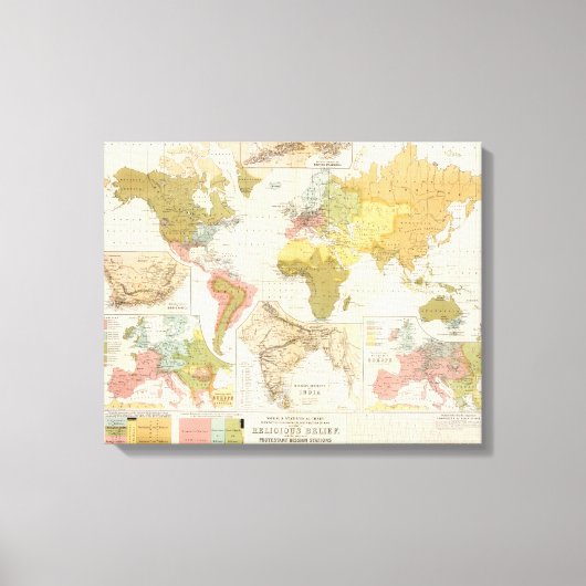Religieuze overtuiging canvas afdruk (Voorkant)
